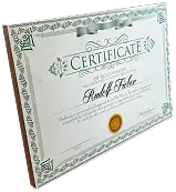 Panneau photo représentant un diplôme